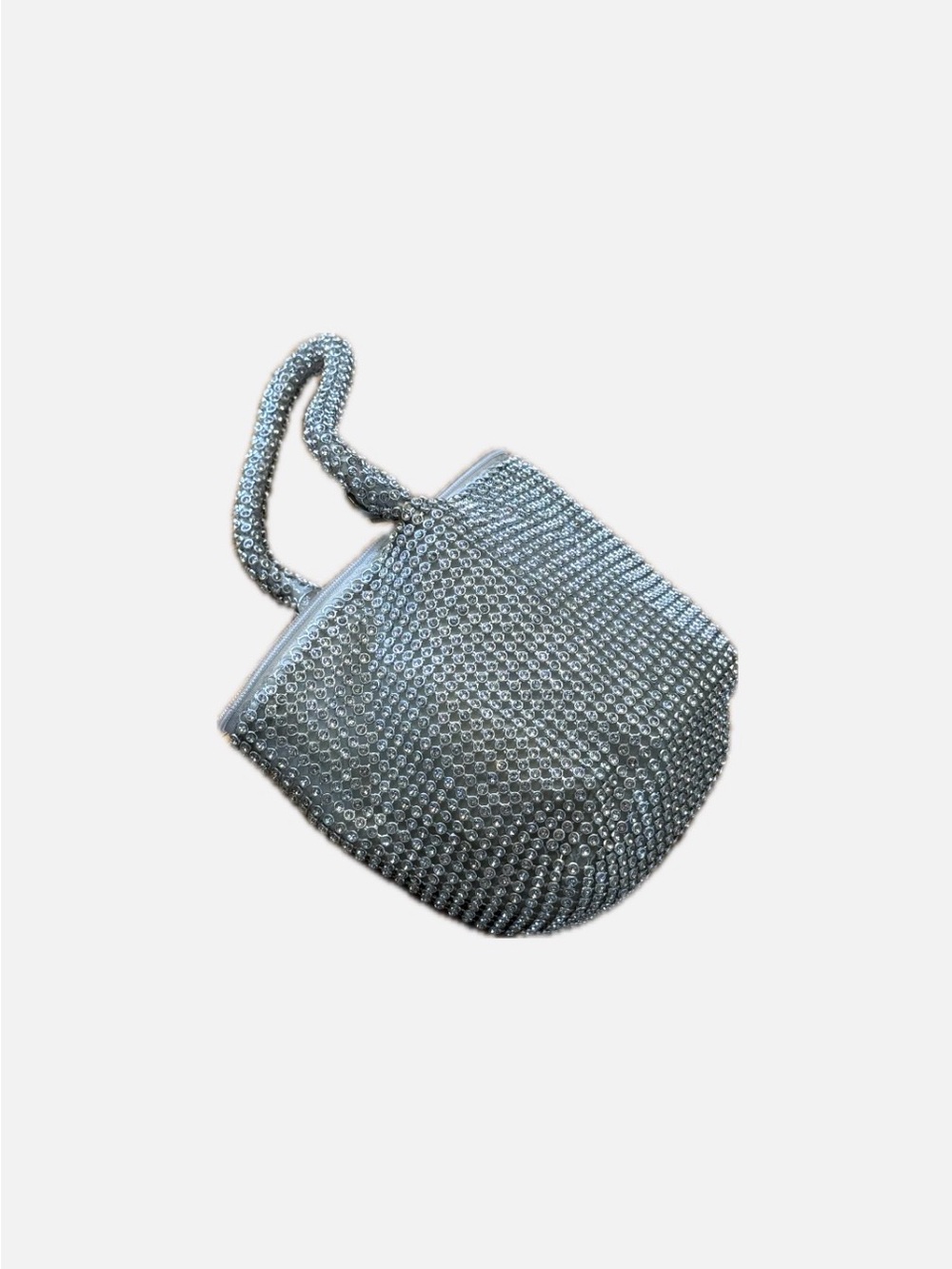 Silver Chainlink, Embellished Mini Tote Bag